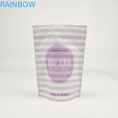 Custom Matte OEM Custom Printed Bath Salts Packaging Zip Lock Bath Salt Body Scrub Standing Pouch Packaging Bags