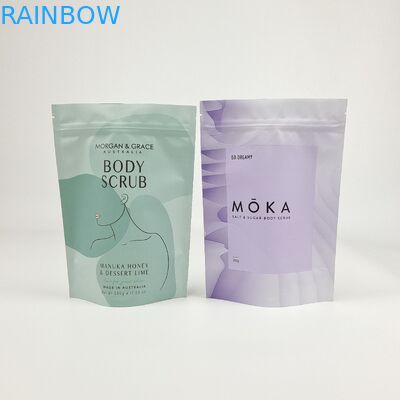 Custom Matte OEM Custom Printed Bath Salts Packaging Zip Lock Bath Salt Body Scrub Standing Pouch Packaging Bags