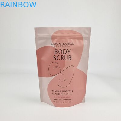 Custom Matte OEM Custom Printed Bath Salts Packaging Zip Lock Bath Salt Body Scrub Standing Pouch Packaging Bags