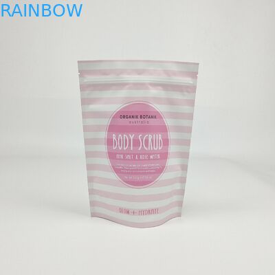 Customized Packaging Stand Up Zipper Bag Plastic Pouch For Body Scrub Bath Salt Packing Coffee Body Scrub Bag