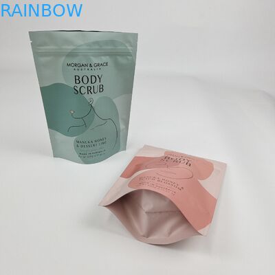 Customized Packaging Stand Up Zipper Bag Plastic Pouch For Body Scrub Bath Salt Packing Coffee Body Scrub Bag