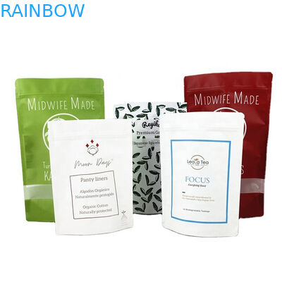 Biodegradable Customized Logo 100g 250g Tea Coffee Dry Fruit Packaging Bag RecyclableStand Up Pouch