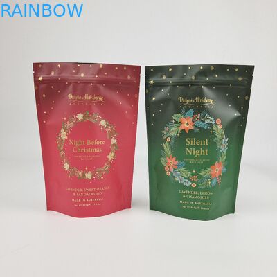 Custom Logo Printed Smell Proof Food Mylar Moisture Proof Matte Aluminum Foil Stand Up Pouch Body Scrub Packaging Bag