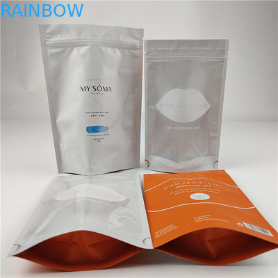 Factory Wholesale Food Packaging Material Packaging Matt Aluminum Foil Stand Up Pouch Ziplock Doypack Bag