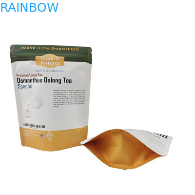 Low MOQ Stand Up Resealable Zipper Kraft Paper Pouch Custom Biodegradable Resealable Mylar Bags for Pet Treat