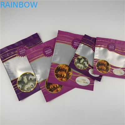 Custom Your Own Logo Digital Printing Ziplock Edibles Stand Up Packaging Bags With Window