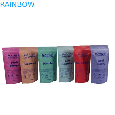 Digital Printed Mylar Pouches Smell Proof Coffee Poeder Packaging Stand Up Zip Lock Bag With Aluminum Foil