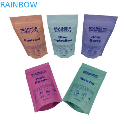 Digital Printed Mylar Pouches Smell Proof Coffee Poeder Packaging Stand Up Zip Lock Bag With Aluminum Foil