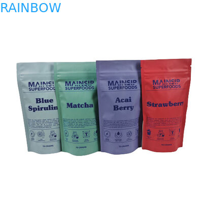 Digital Printed Mylar Pouches Smell Proof Coffee Poeder Packaging Stand Up Zip Lock Bag With Aluminum Foil