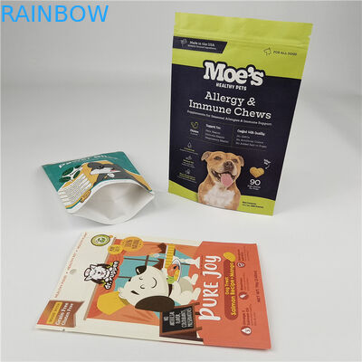 Custom Logo MOQ 100pcs Kraft Paper Bags for Tea Cookie Cake Nuts Edibles Powder Pet Food Packaging Bag