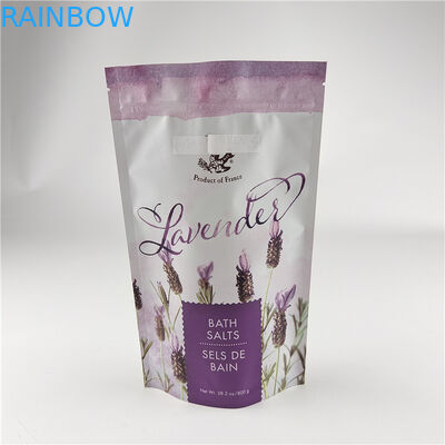 Customized Size and Colors Available Packaging Matt Aluminum Foil Bath Salt Stand Up Pouch Ziplock Doypack