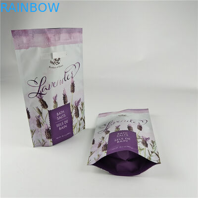 Customized Size and Colors Available Packaging Matt Aluminum Foil Bath Salt Stand Up Pouch Ziplock Doypack
