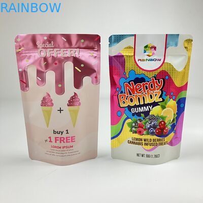 Factory Directly Custom Resealable Zip Lock Bag VMPET Smell Proof Food Grade Stand Up Zipper Pouch