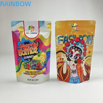 Factory Directly Custom Resealable Zip Lock Bag VMPET Smell Proof Food Grade Stand Up Zipper Pouch