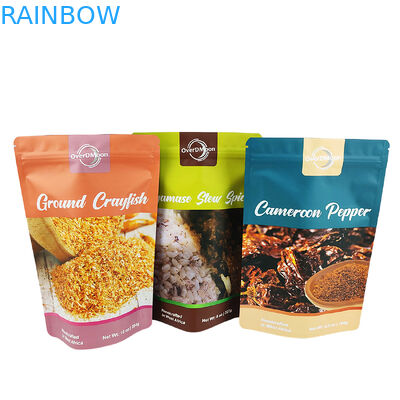 Matte Finished 250g Plastic Bag For Seasoning Packaging Food Grade Condiment Bag