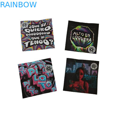 Smell Proof Resealable Sample Sachets With Clear Window Powder Packaging Plastic Bag