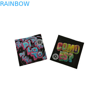 Smell Proof Resealable Sample Sachets With Clear Window Powder Packaging Plastic Bag