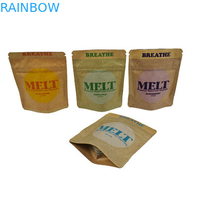 Custom Stand Up Bag Eco Friendly Biodegradable Packaging Kraft Cosmetic Stand Up Pouch