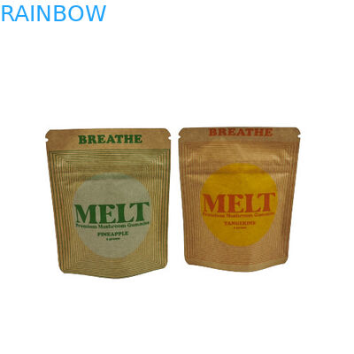 Custom Stand Up Bag Eco Friendly Biodegradable Packaging Kraft Cosmetic Stand Up Pouch