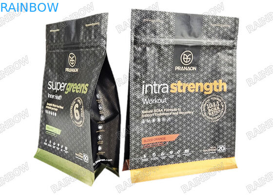 Custom Flat Bottom Coffee Bean Aluminum Foil Coffee Packaging Bags With Valve And Zipper