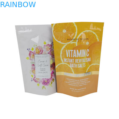 Custom Resealable Smell Proof Kraft Paper Packaging Bags For Powder Gummie Candy With Logo