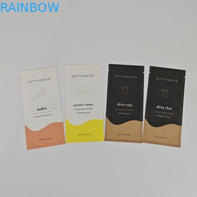 Flat Biodegradable Kraft Pouches With Zipper For Nutritional Supplement Powder Packaging