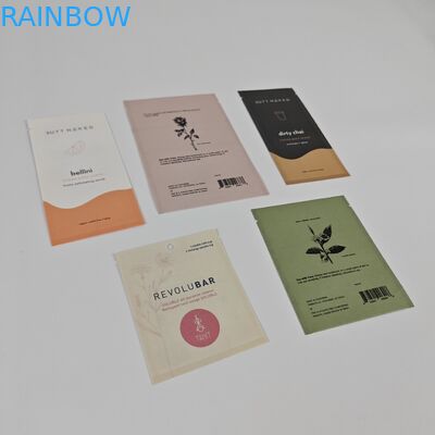 Back Sealed Biodegradable Mylar Bags Pillow Pouches For Tablets Sample