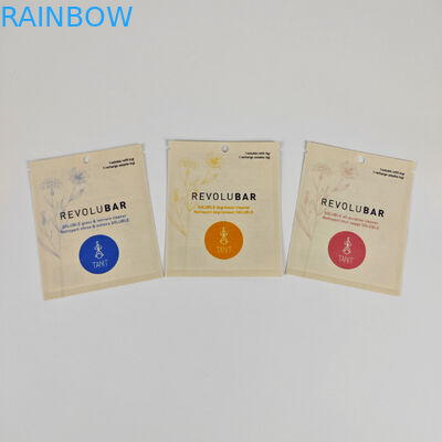 PLA Material Biodegradable Kraft Pouch With Foil Food Sachet Packaging Small Sample Bags