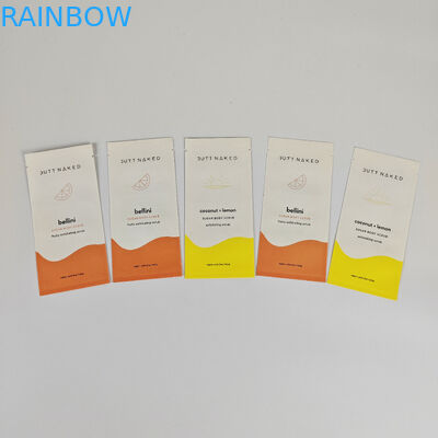 PLA Material Biodegradable Kraft Pouch With Foil Food Sachet Packaging Small Sample Bags