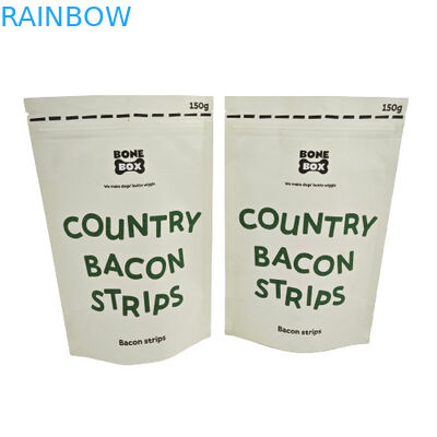 Eco Friendly Compostable Kraft Pouch With Resealable Zipper For Cosmetic Powder Pack