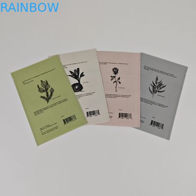 Cosmetic Samples Facial Cream Biodegradable Kraft Pouch Custom Digital Printing Small Bags