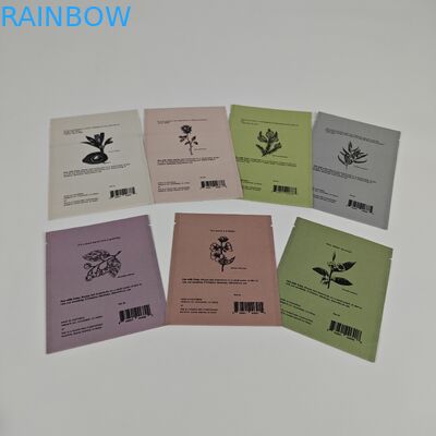 Ziplock Biodegradable Kraft Stand Up Pouch Digital Printing Resealable Mylar Bags