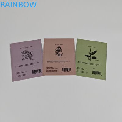 Ziplock Biodegradable Kraft Stand Up Pouch Digital Printing Resealable Mylar Bags