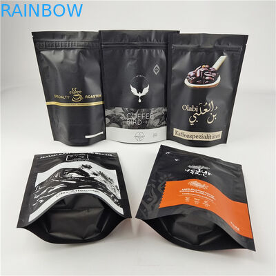 Laminated Aluminum Foil Ziplock Stand Up Pouch Digital Printing Customized Size / Colors