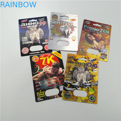 Customized Quantity Blister Card Packaging with 0.1mm Thickness