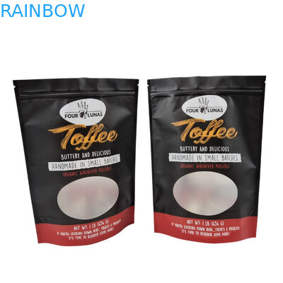 Tear Notch Feature Pet Food Pouch with Transparent Design and Zipper Closure