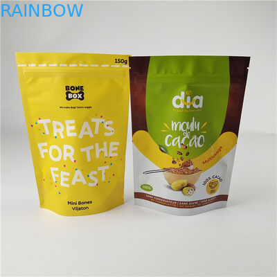 High Quality Custom Digital Printing PE Reusable Zipper Pouch Plastic Stand Up Mylar Bags