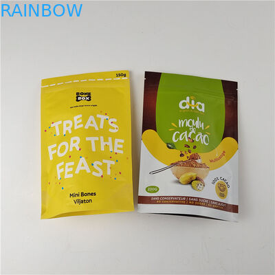 High Quality Custom Digital Printing PE Reusable Zipper Pouch Plastic Stand Up Mylar Bags