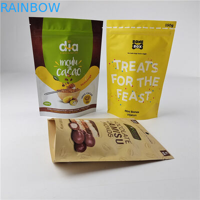 High Quality Custom Digital Printing PE Reusable Zipper Pouch Plastic Stand Up Mylar Bags