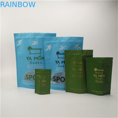 Eco-Friendly and Safe Material Matte Finish Stand Up Pouch With Zipper Moisture Proof Food Grade Plastic Packaging Bags