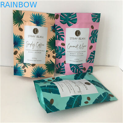 Newest Resealable Moisture Proof Laminated Aluminum Foil Mylar Sachets Bath Salt Packaging