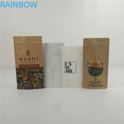 Eco Friendly Compostable Kraft Paper Bag Custom Printing Biodegradable Paper Doypack