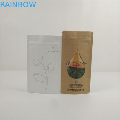 Eco Friendly Compostable Kraft Paper Bag Custom Printing Biodegradable Paper Doypack