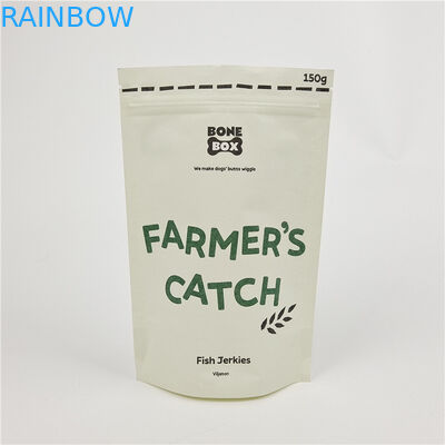 Custom Digital Printing Stand Up Zipper Bags Smell Proof Kraft Paper Bag Custom Printing Biodegradable Paper Pouch