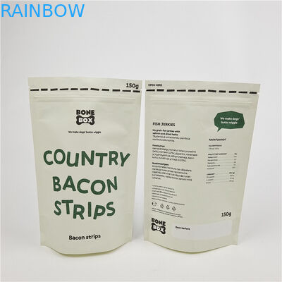 Custom Digital Printing Stand Up Zipper Bags Smell Proof Kraft Paper Bag Custom Printing Biodegradable Paper Pouch