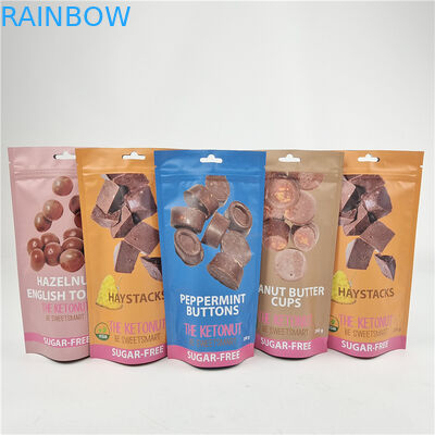 Top Quality Custom Logo Printed Advanced Laminating Stand Up Zipper Bags for Snack Bag Packaging