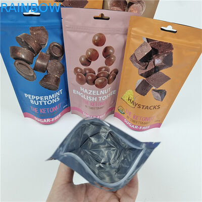 Top Quality Custom Logo Printed Advanced Laminating Stand Up Zipper Bags for Snack Bag Packaging