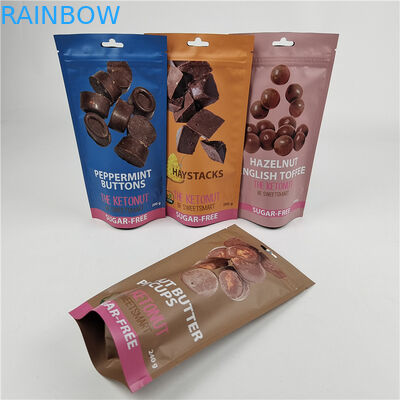 Top Quality Custom Logo Printed Advanced Laminating Stand Up Zipper Bags for Snack Bag Packaging