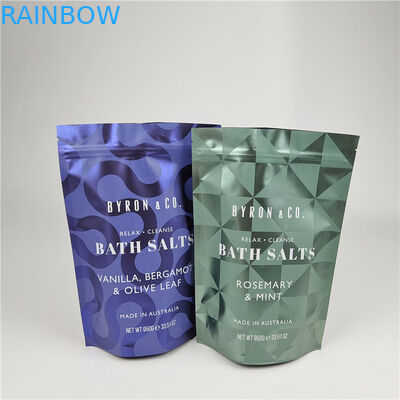 Stand Up Pouch With Zipper Smell Proof Moisture Proof Body Scrub Packaging Bag