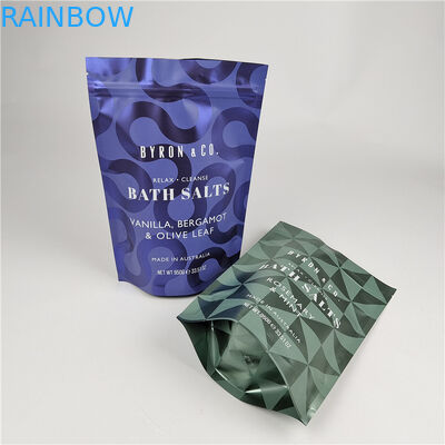 Stand Up Pouch With Zipper Smell Proof Moisture Proof Body Scrub Packaging Bag